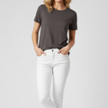 Women  Charcoal GREY Organic Cotton T-Shirts