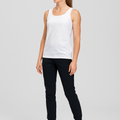Women's Premium Quality Soft Cotton White tank top