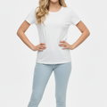 Women  White Organic Cotton T-Shirts