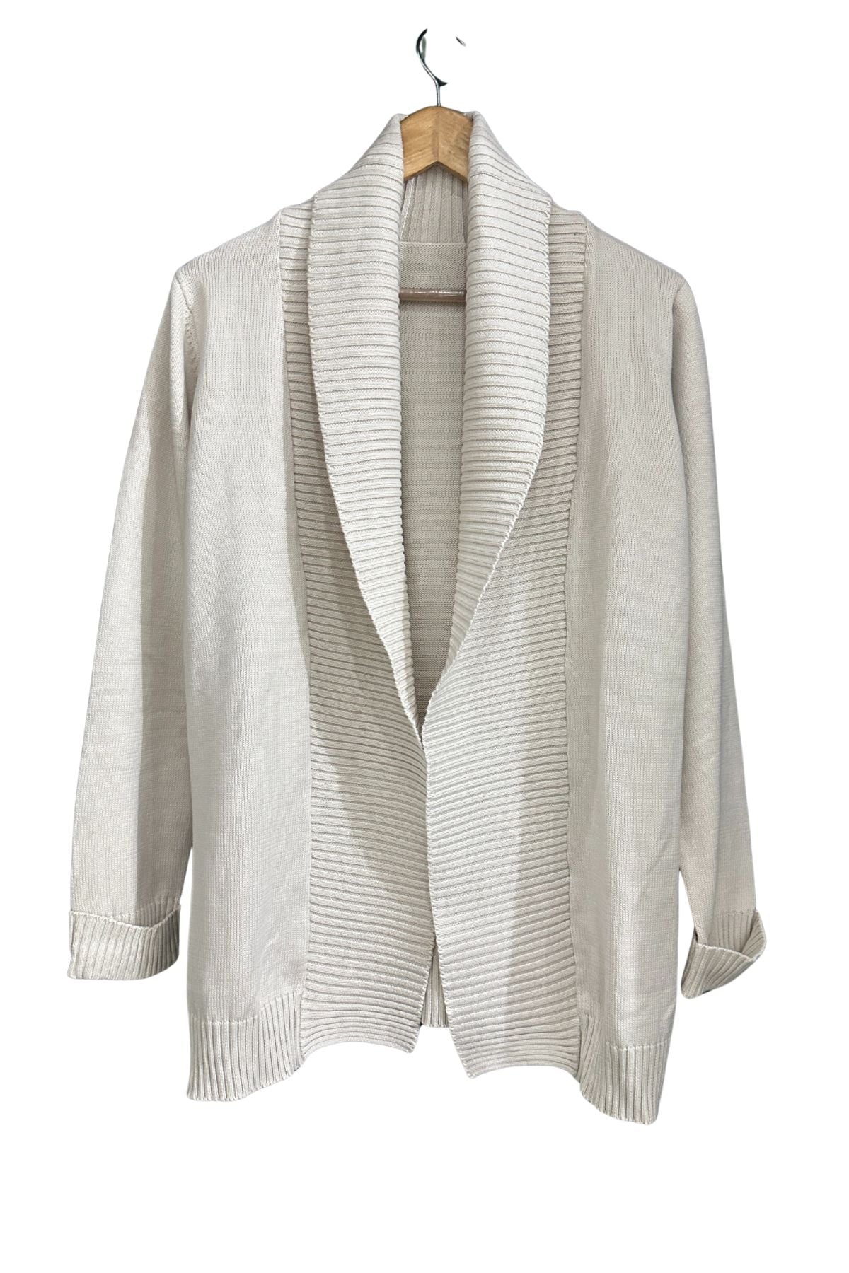 Sweater Shawl Collar Cardigan