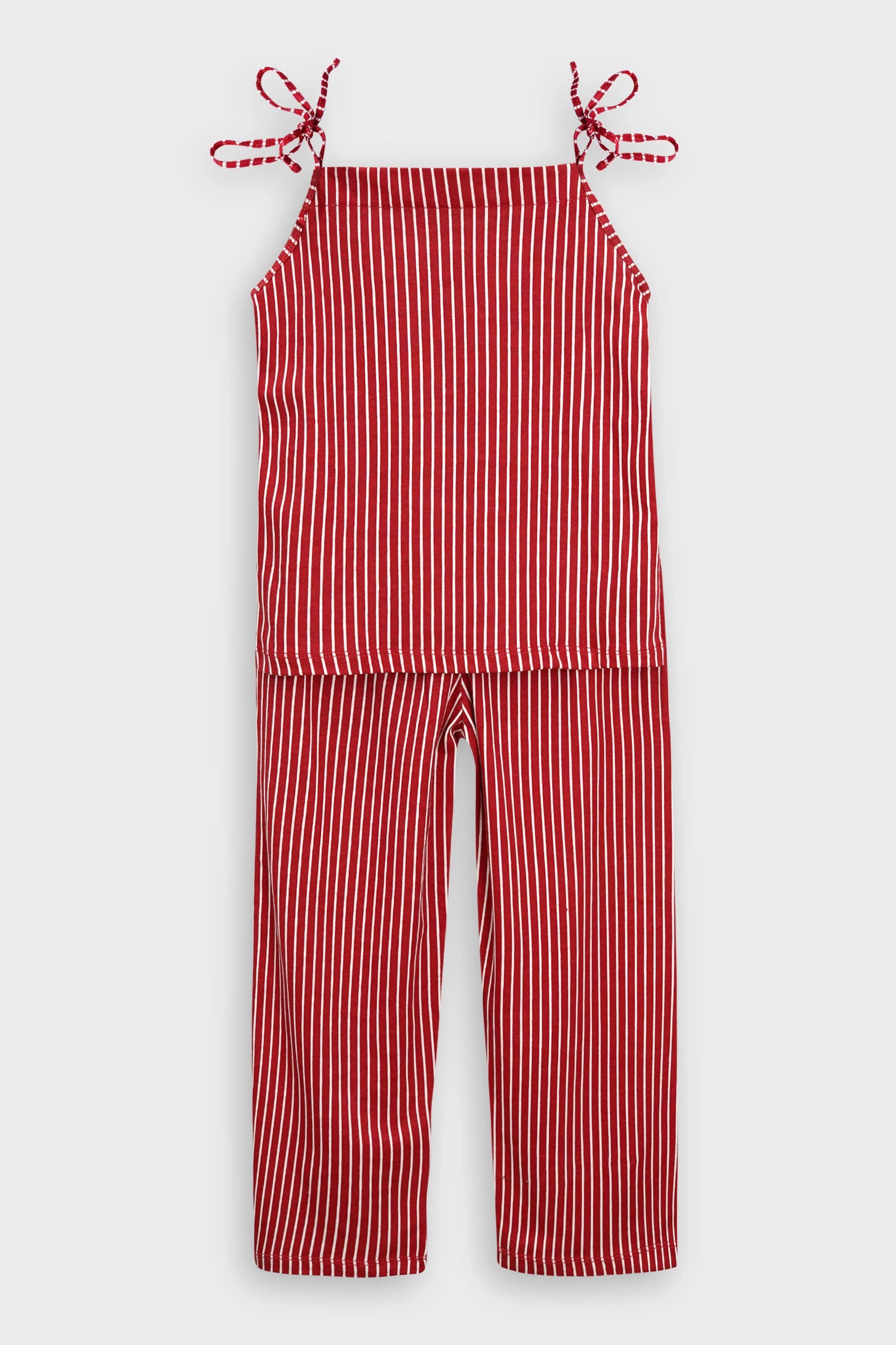 Girls Soft Cotton Stripes Tank Top Set