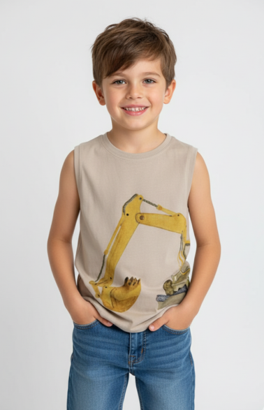Sullee's Crew Khaki Boy's Tee USSB15-SK-SHIRT-01
