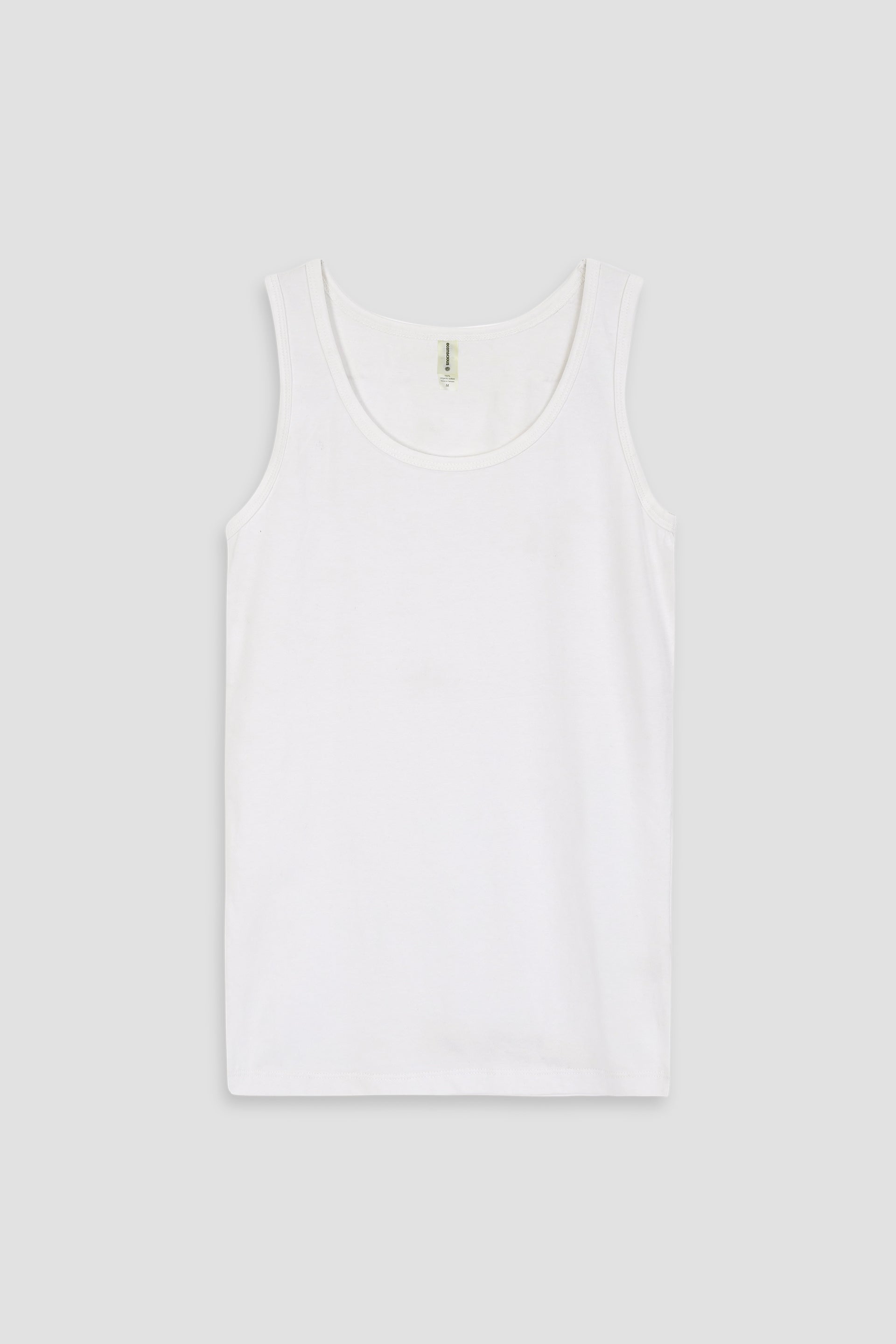 Women's Premium Quality Soft Cotton White tank top