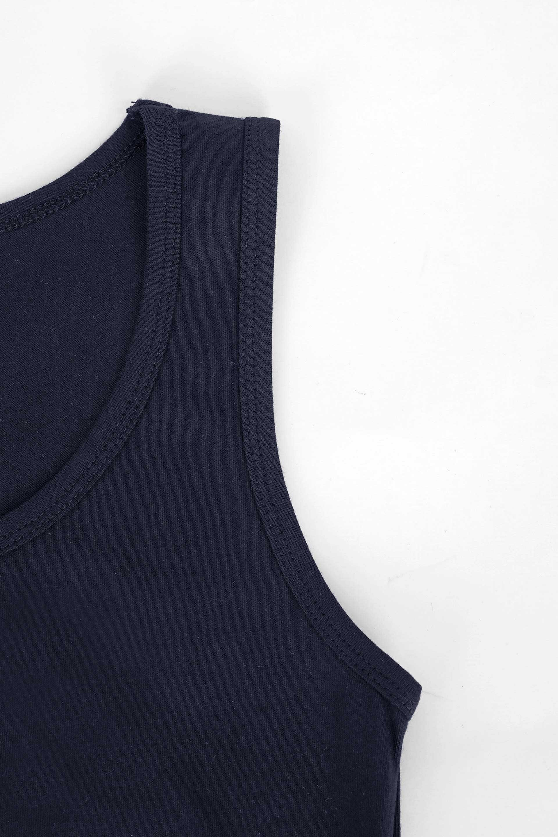 Womens Premium Quality Soft Cotton Navy tank top