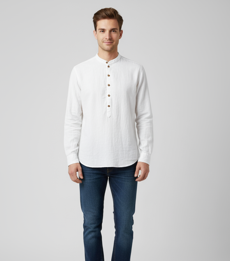 White KURTA SHIRT