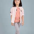 Pink Zebra Crossing Girl's Shirt