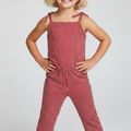 Girls Soft Cotton Stripes Tank Top Set