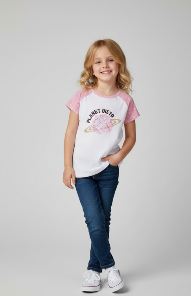 Explorer Unnu, Girl's T-Shirt (Sugar White) USSG16-TEE-3