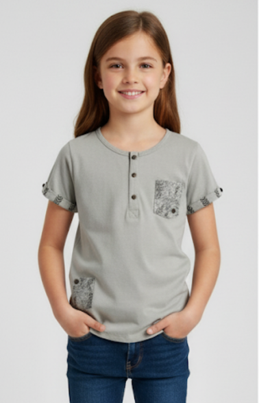 Red Road Grey Girl's Tee USSG15-TEE-02