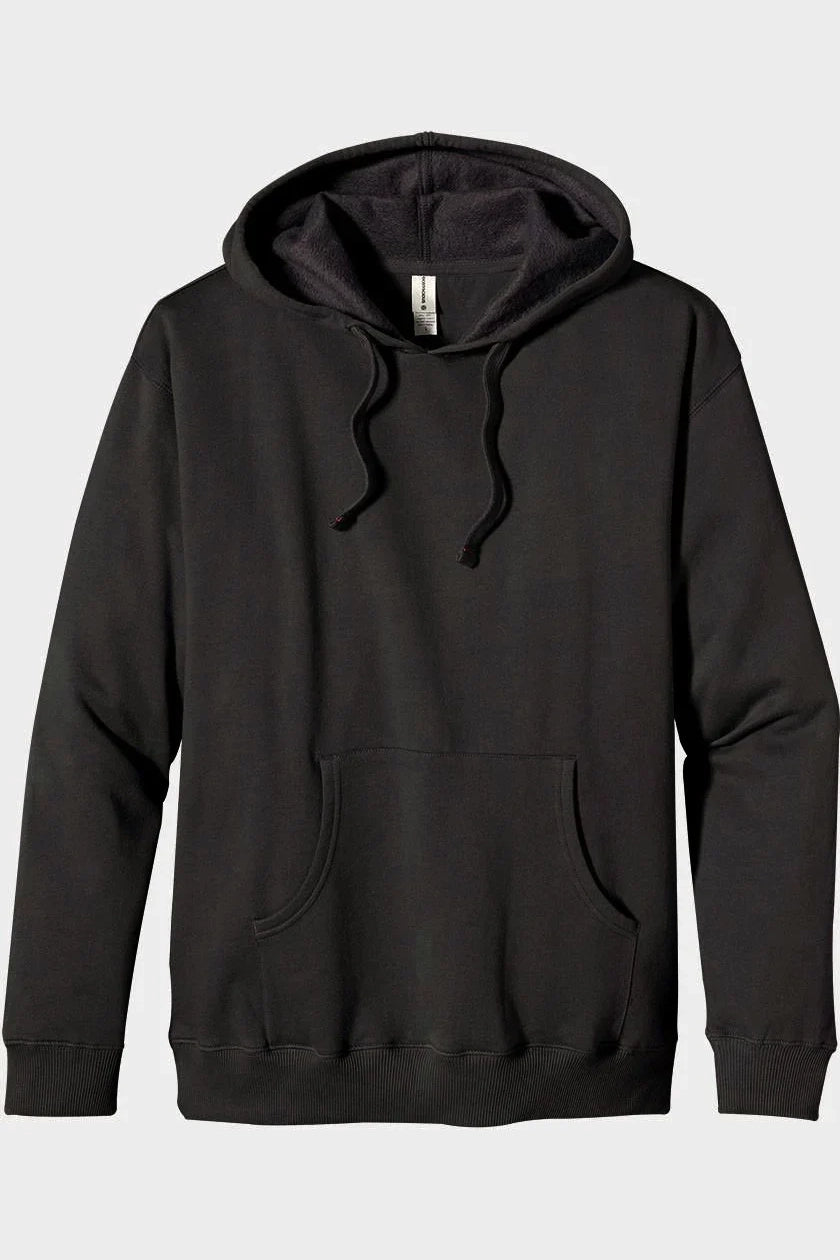 Men Pull-Over Black Fleece Hoodie 5500