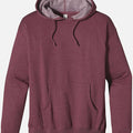 Men Pull-Over Berry Fleece Hoodie