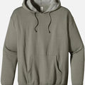 Men Pull-Over Military Green Fleece Hoodie