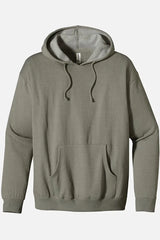 Men Pull-Over Military Green Fleece Hoodie