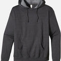 Men Pull-Over Charcoal Black Fleece Hoodie