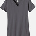 Women Charcoal Organic Cotton V-Neck