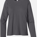 Women Long Sleeve Charcoal Organic Cotton T-Shirts