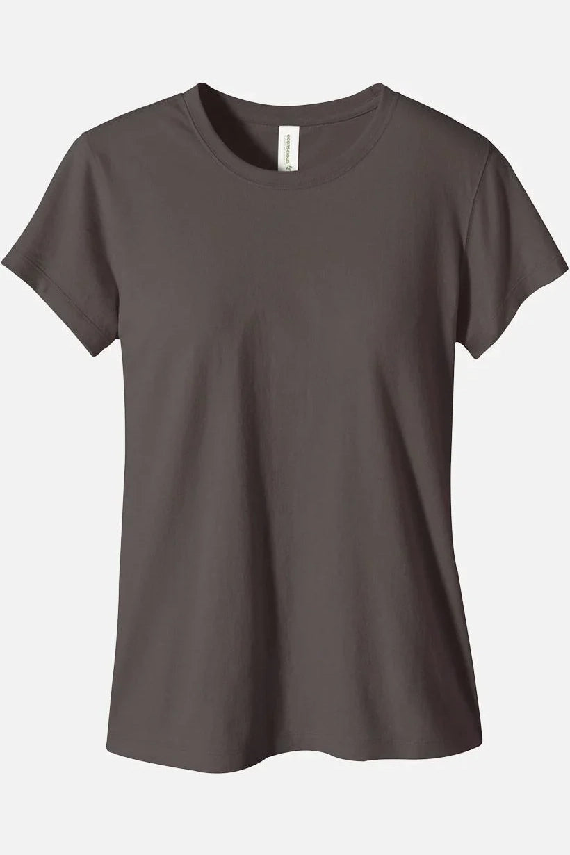 Women Round Neck Sky Organic Cotton T-Shirts (Copy)