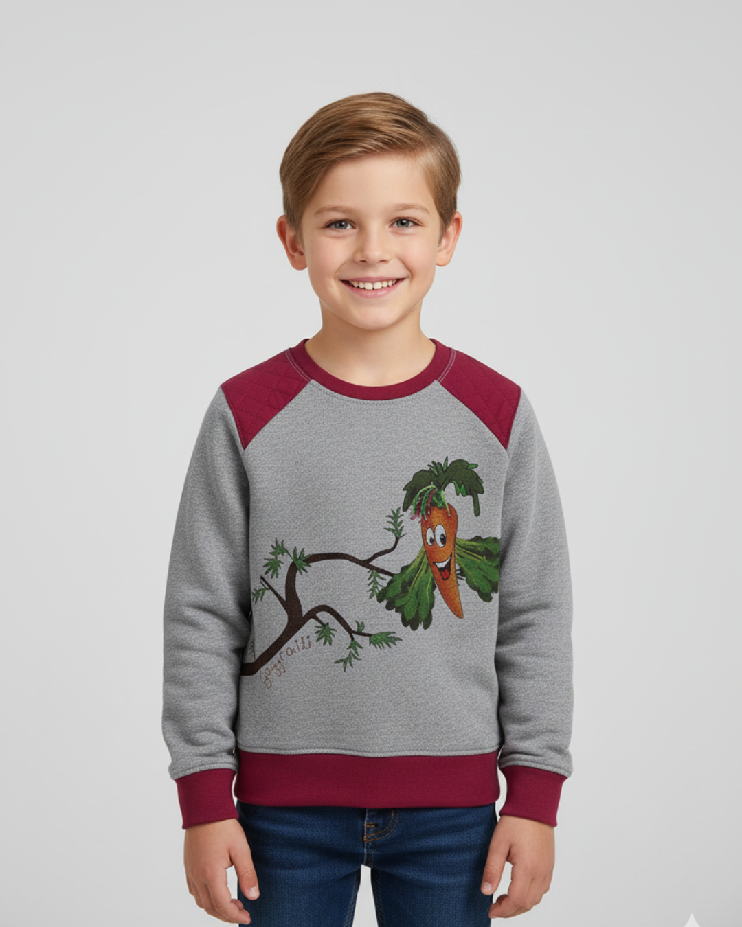 Gajjraili Perch, Boy's Sweatshirt (Marmalade)