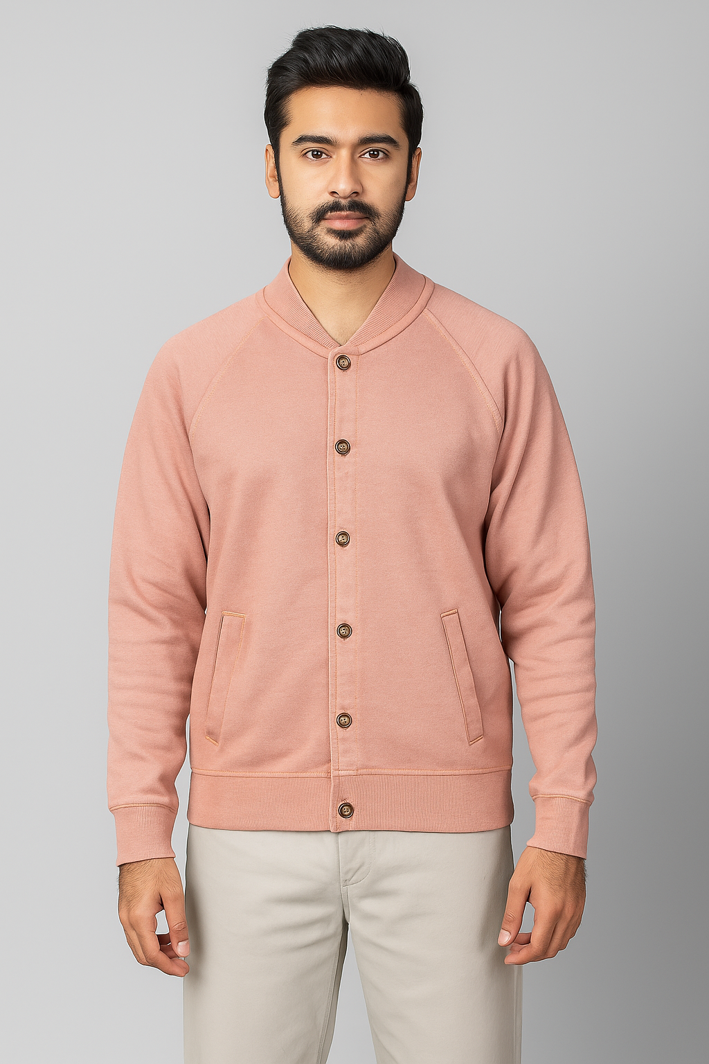 BUTTON SWEATSHIRT
