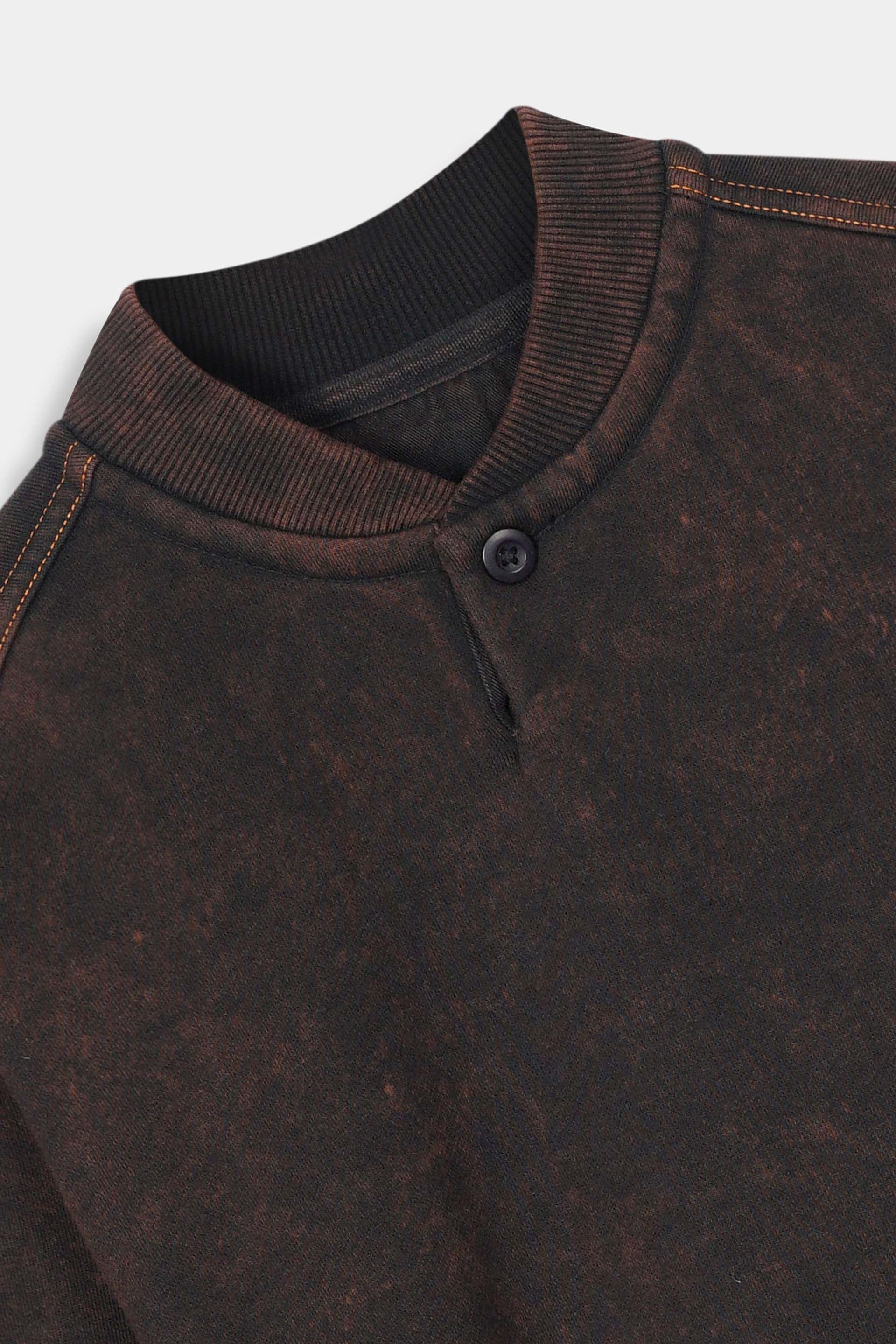 ONE BUTTON SWEATSHIRT