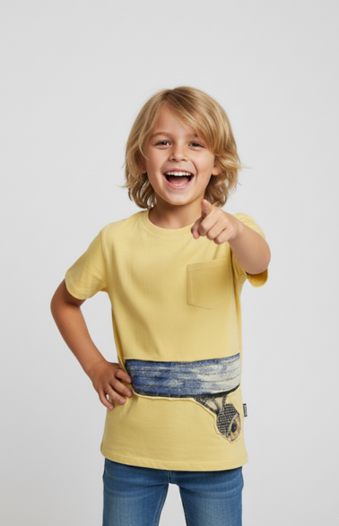 Skateboard Crew Yellow Boy's Tee USSB15-TEE-02