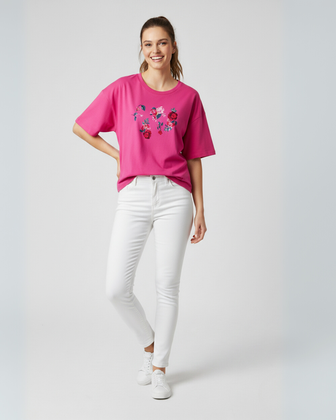 Women Soft Cotton Graphic T-Shirt