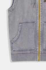 Washed Knit Vest HOODY