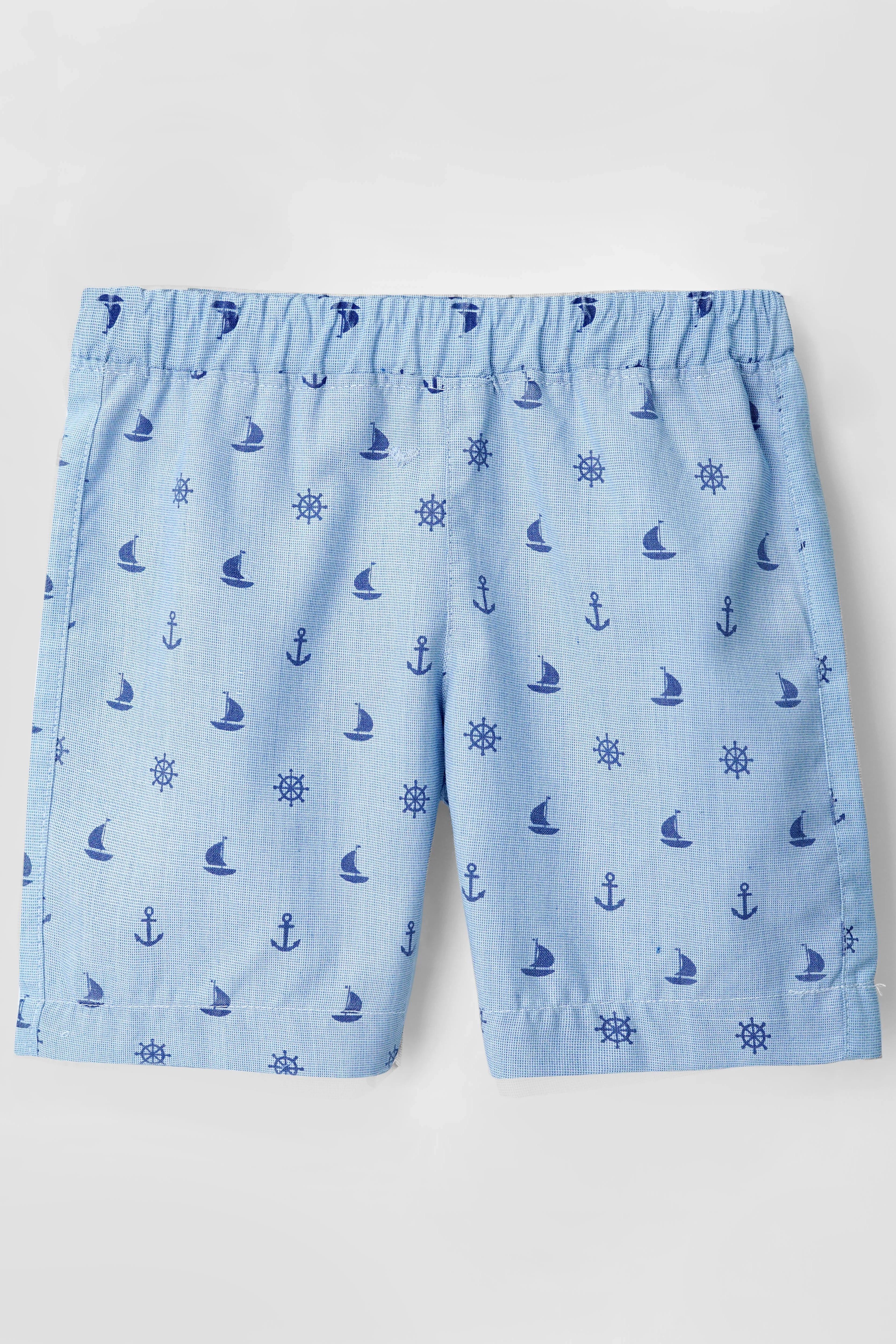 Kids All Over-Printed Cotton Boy's Shorts