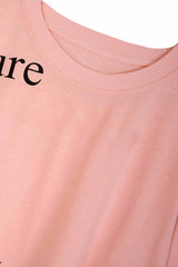 Cut & Sew Soft Cotton Graphic Broken Green T-Shirt For Girls