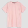 Women Soft Cotton Basic Pink T-Shirt