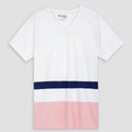 Women Soft Cotton Color Block T-Shirt