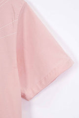 Women Soft Cotton Graphic T-Shirt pink