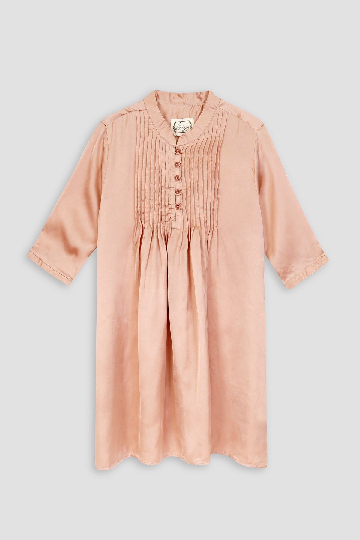 Girls Beige Fancy Silk Women's Kurta Top