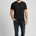 Men Black Organic Cotton T-Shirts