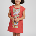 Food Fight, Girl's Top (Salsa Red)