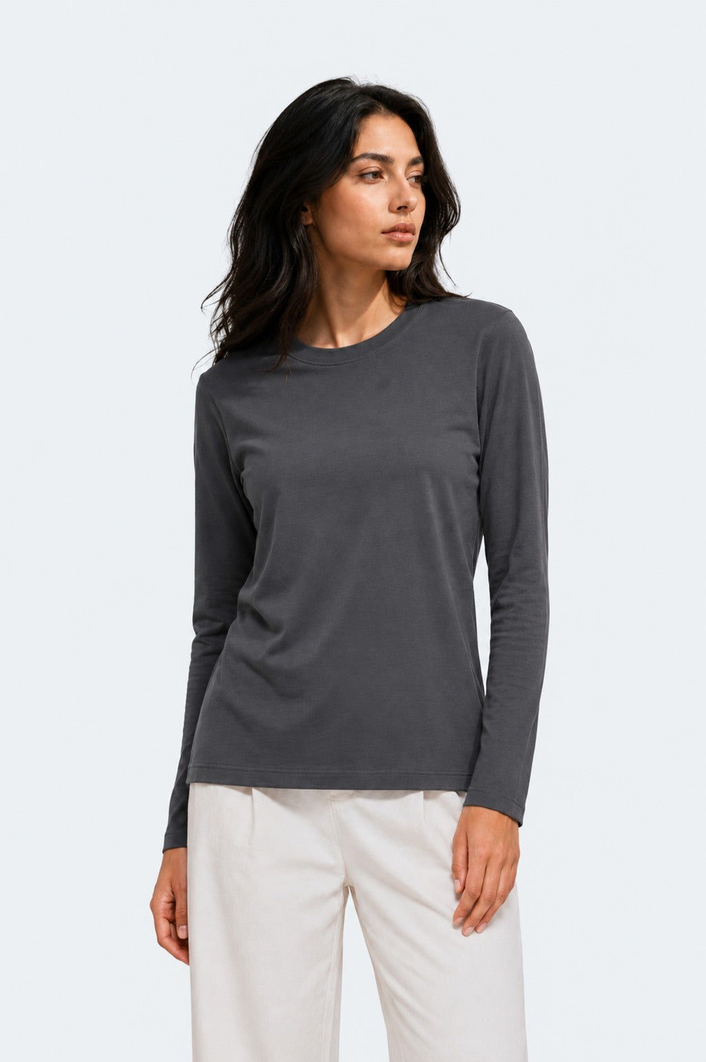 Women's T-Shirt Long Sleeve Organic Cotton