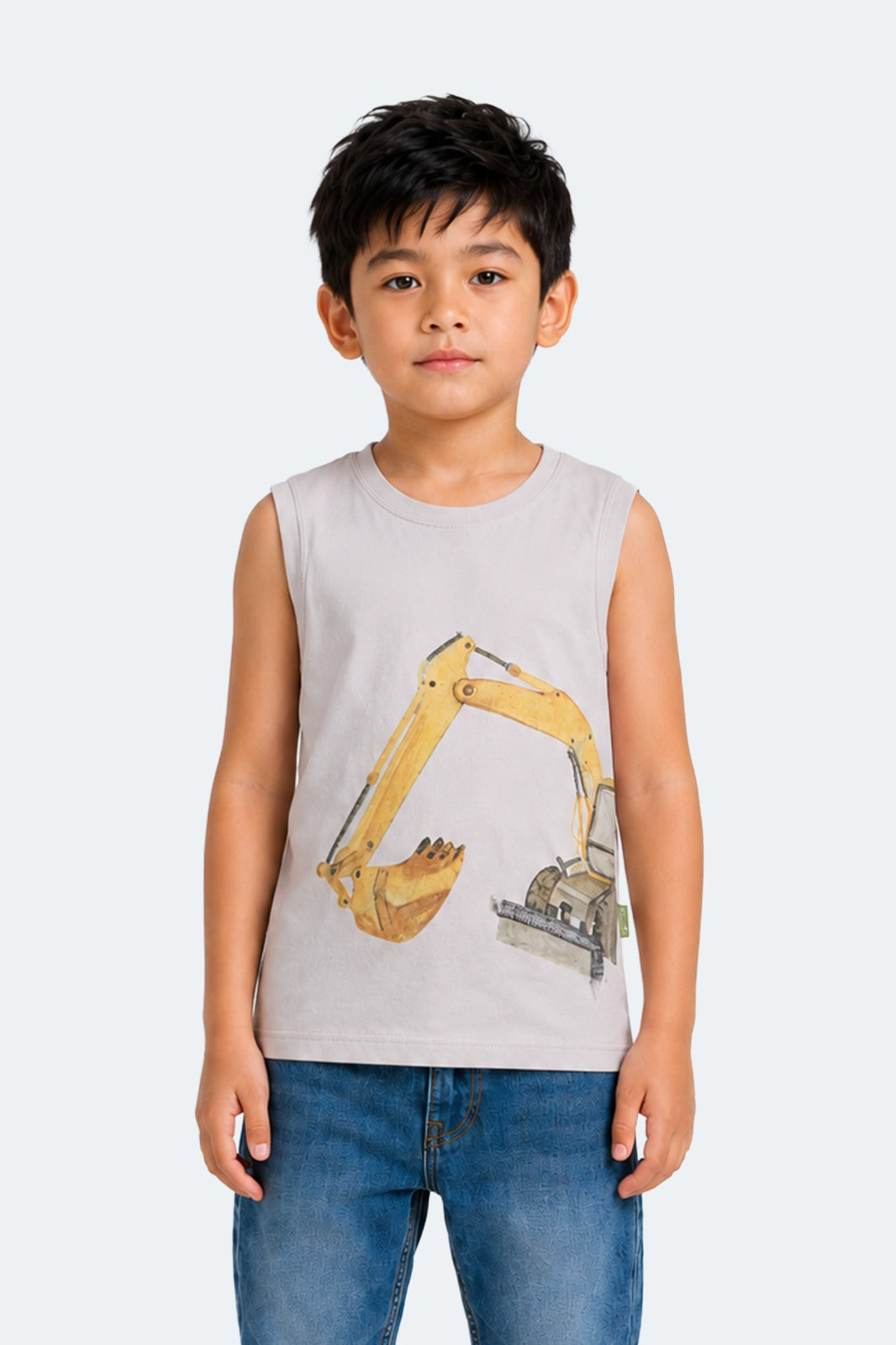 Boy's T shirt Natural 100% Organic Cotton
