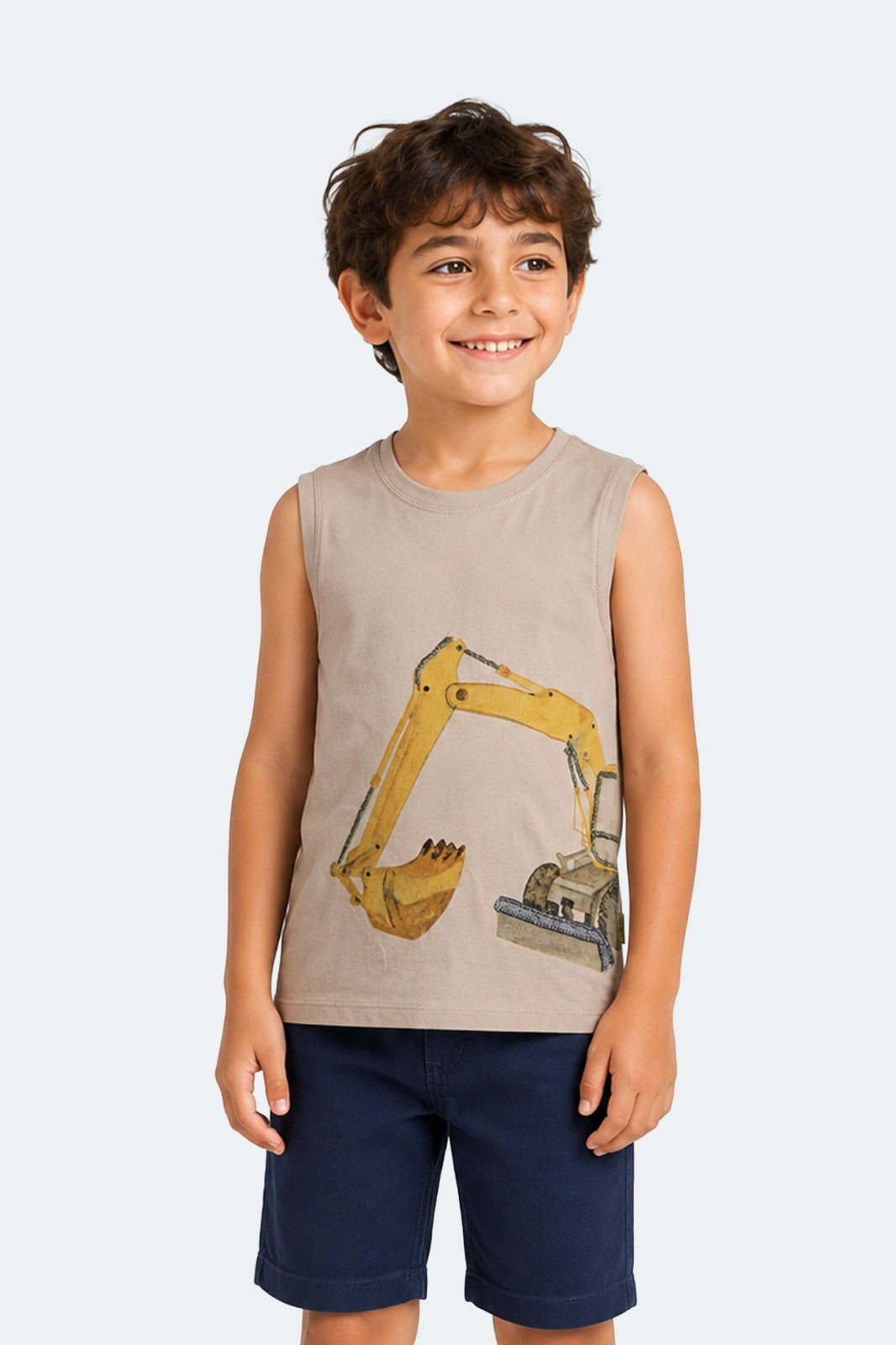 Sullee's Crew Khaki Boy's Tee 100% Organic Cotton