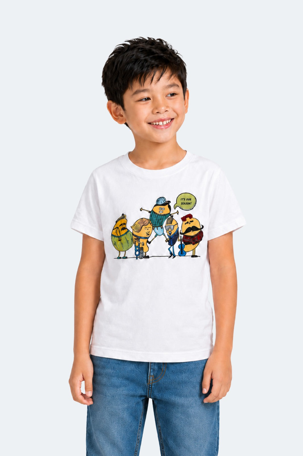 Mango Family, Boy's T-Shirt 100% Organic Cotton