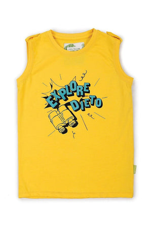 Explore Dieto, Sleeveless Shirt (Lemon)-UNNUSULLEE