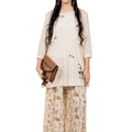 Song Of The Cranes Tunic - Natural - SHUBINAK.COM