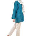 Trough Rows Tunic - Ink Blue - SHUBINAK.COM