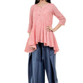 Fisherman’s Tale Tunic - Coral - SHUBINAK.COM